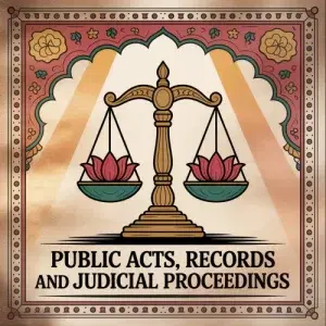 Public Acts, Records and Judicial Proceedings