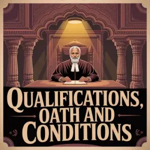 Qualifications, Oath and Conditions