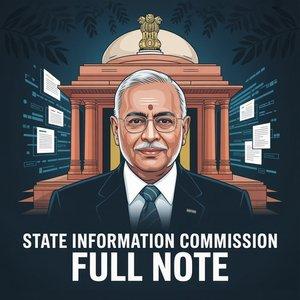 State Information Commission Full Note